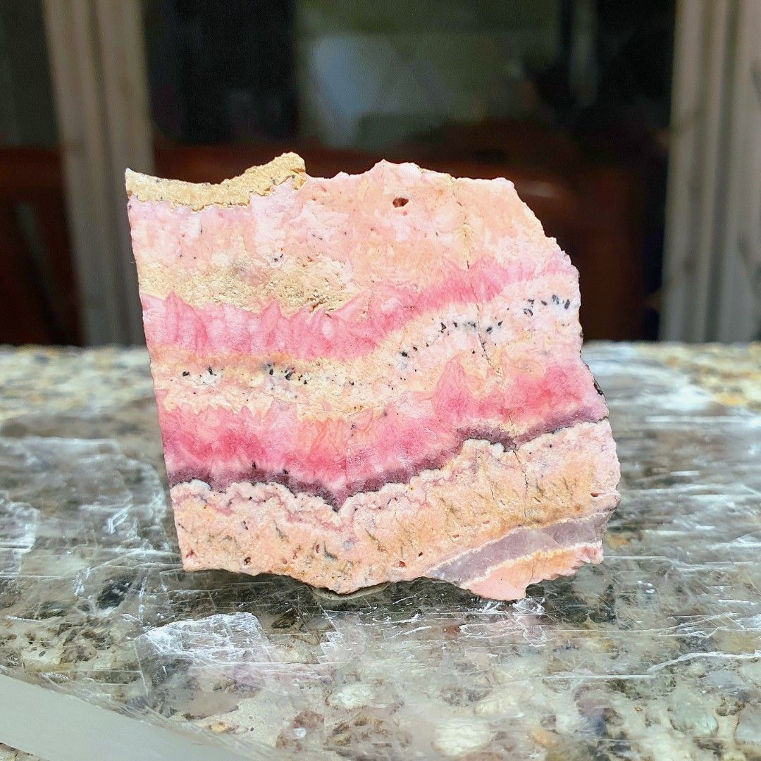 [Rare] Rhodocrosite slab (with free stand) - ordinary quality, Women's ...