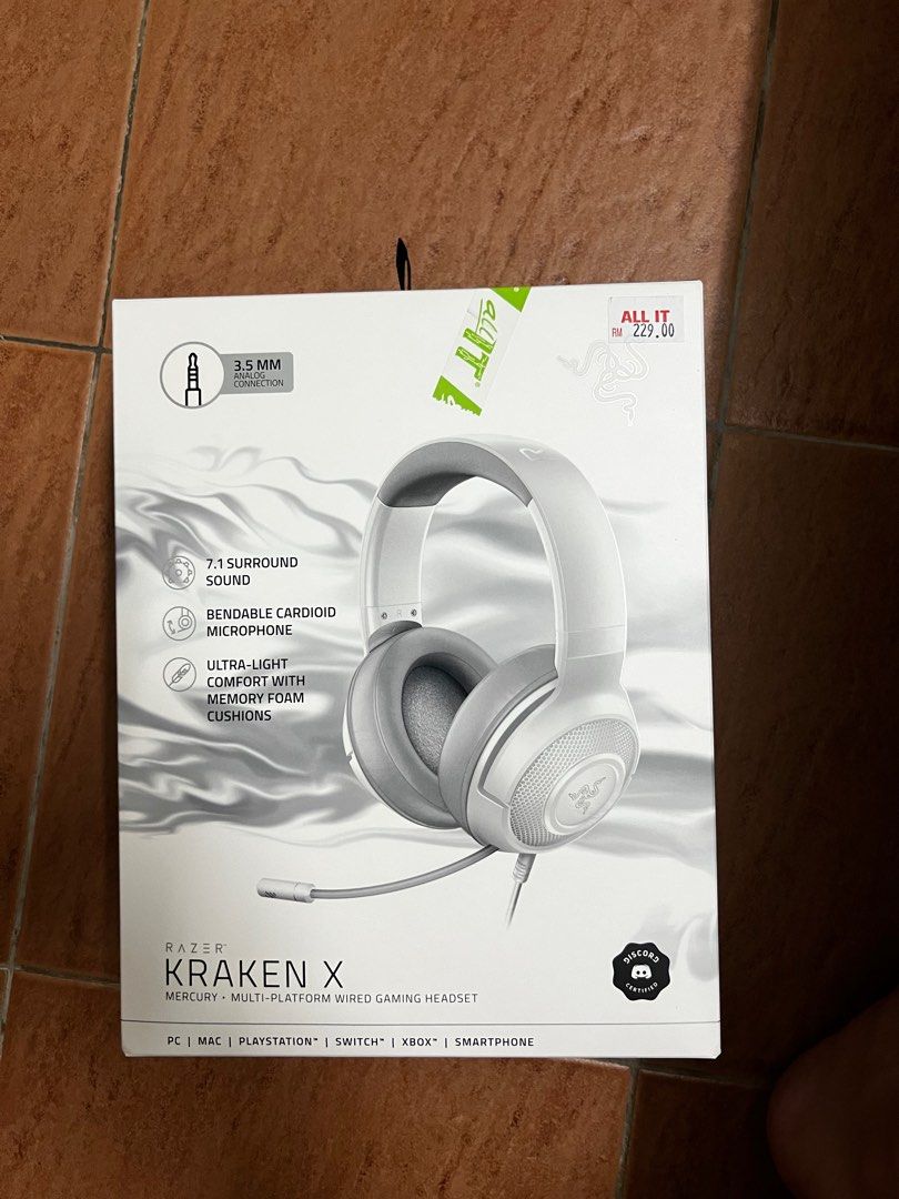 Razer Kraken X ( White version), Audio, Headphones & Headsets on Carousell
