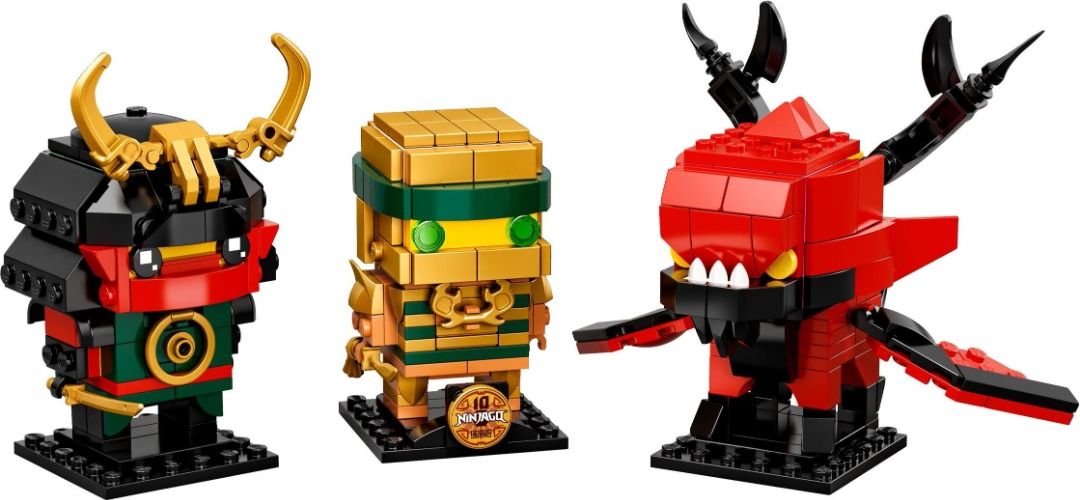 READY STOCKS LEGO Brickheadz Ninjago Legacy 40490 Ninjago 10th