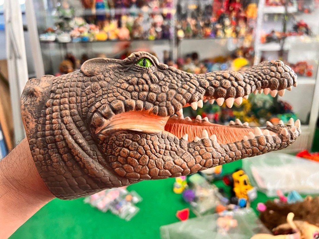 Rubber animal hand puppets hotsell