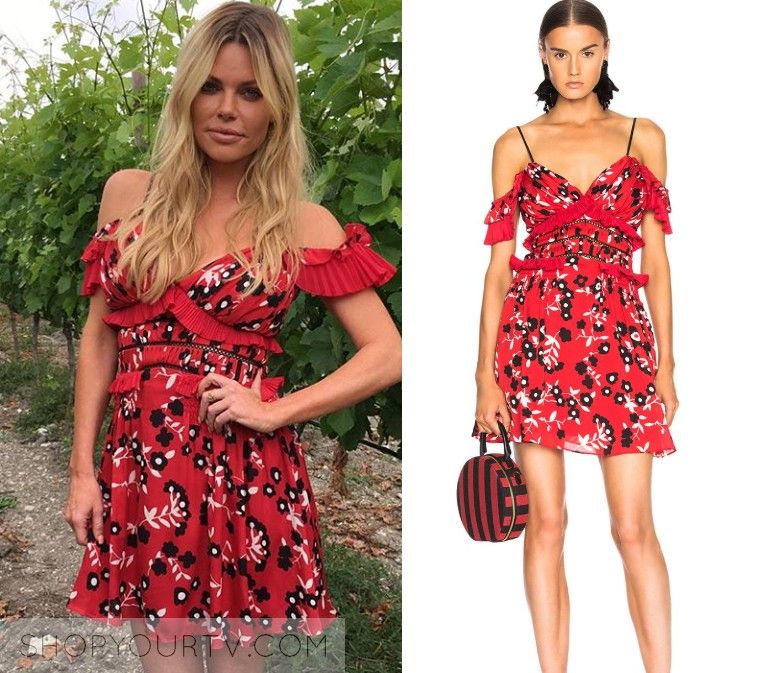 Self portrait cold shop shoulder floral dress