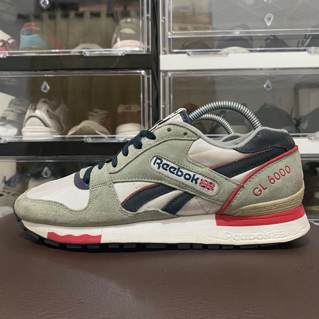 Reebok GL 6000, Fesyen Pria, Sepatu Sneakers di Carousell