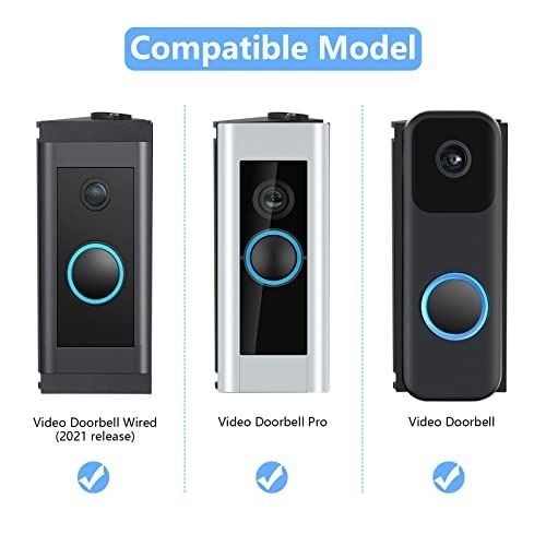 RIOVO Adjustable 30 to 55 Degree Doorbell Angle Mount Compatible with