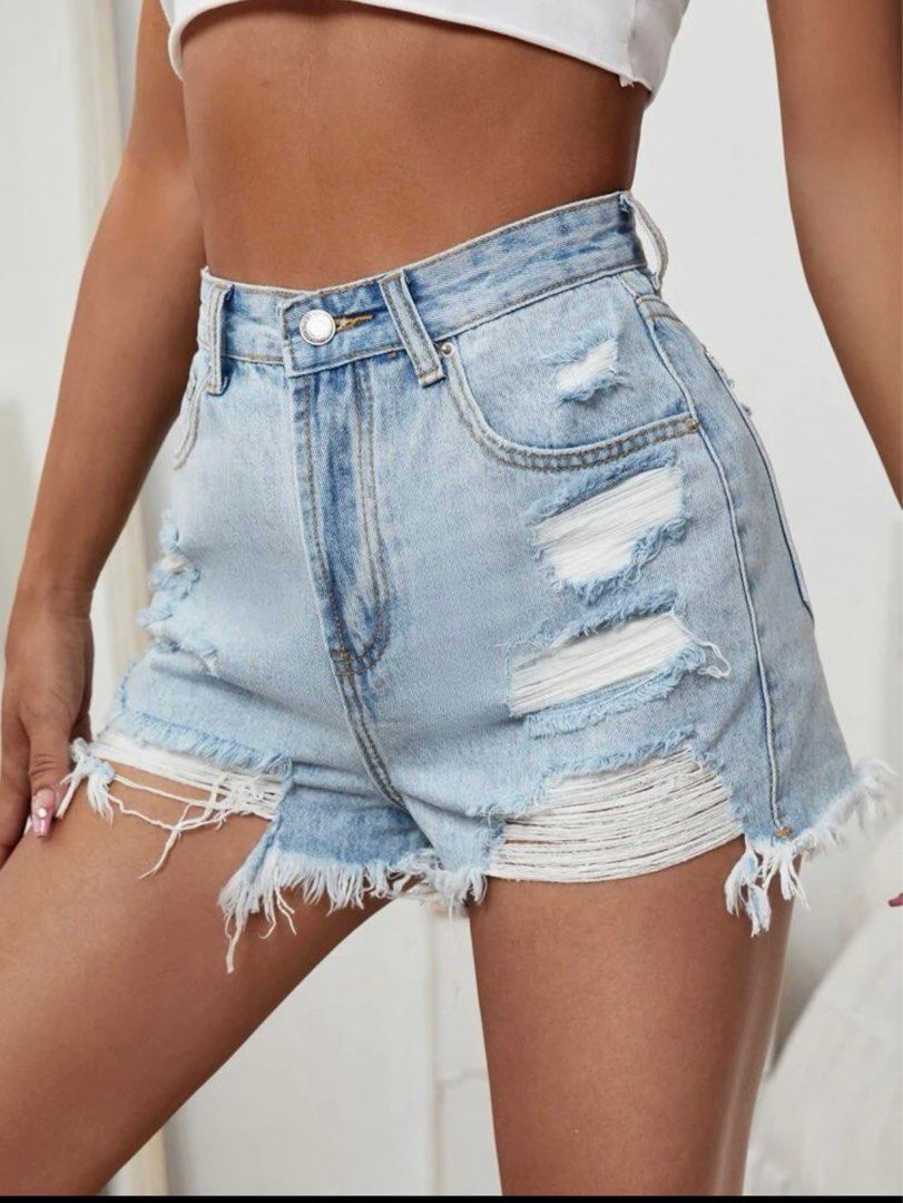 Womens Beach Spring Jeans Shorts Destroyed Tassel Cute SweatShorts Solid  Pants Sexy Denim