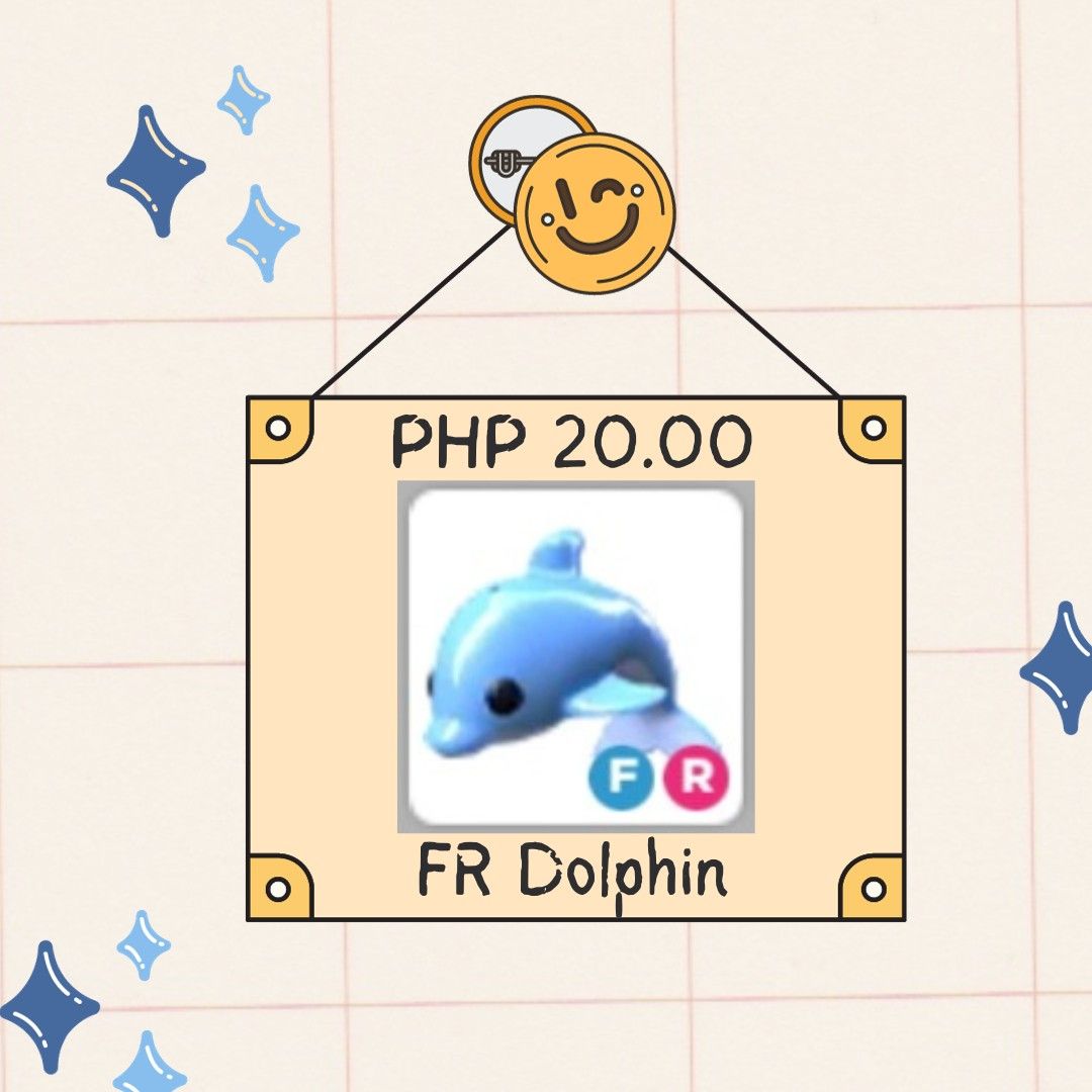 Roblox/Adopt Me | Dolphin (Category: Others) located in Antipolo. Submitted by loura21 (Listing ID 1248661496, Image 1). Description: Hello Guys, I'm selling Adopt Me Pets. I don't make reservations and stock pets that are not on my list anymore. Even in my last description, I wrote "Strictly payment first before trading or reservations." But most of the buyers just make reservations and in the end, they do not buy the pets..
