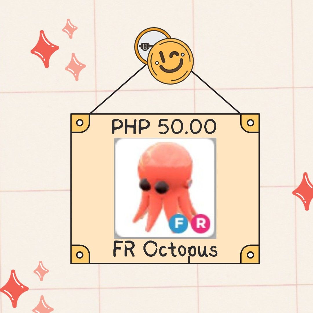Roblox/Adopt Me Octopus, Video Gaming, Video Games, Others on Carousell