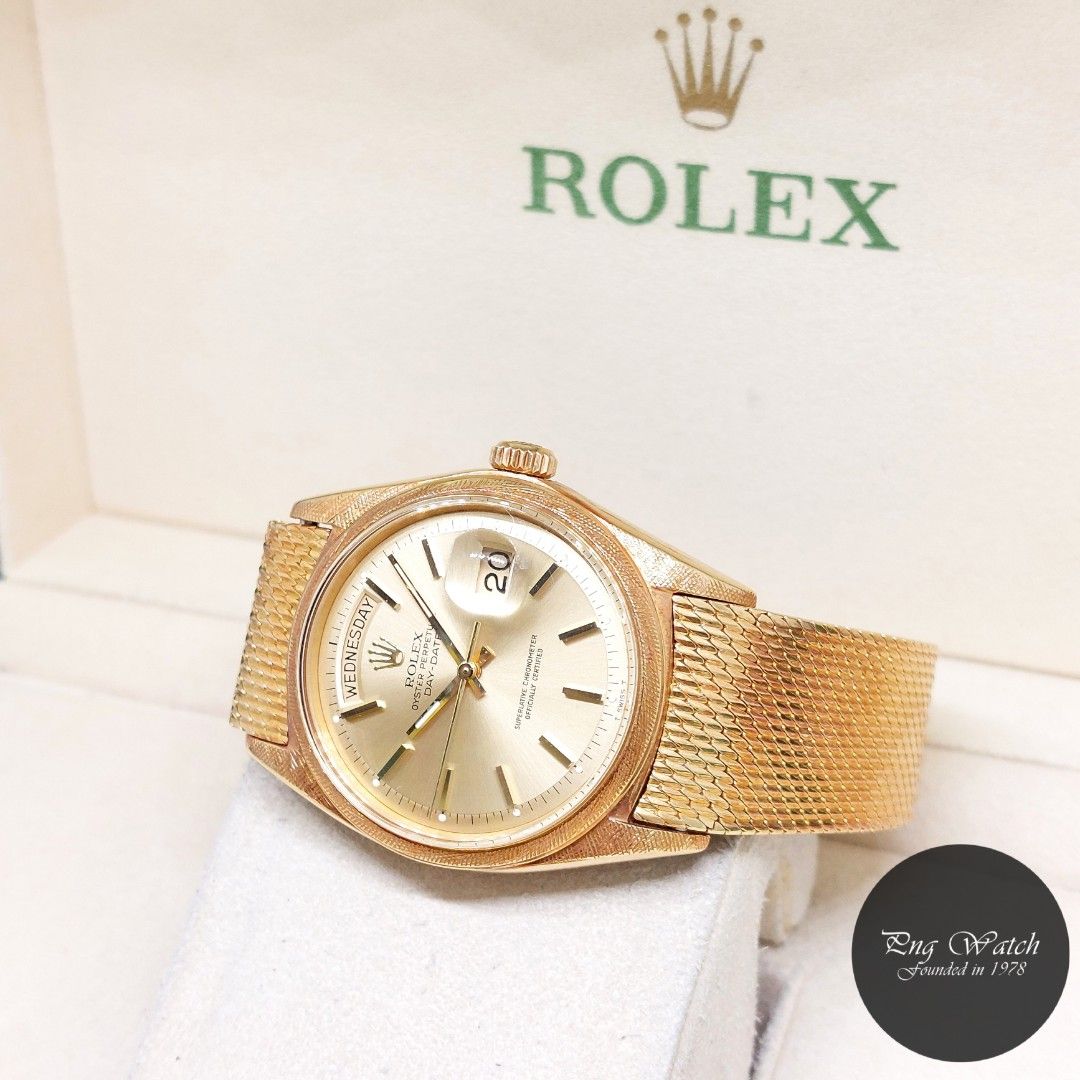 Rolex 36mm Oyster Perpetual 18K Yellow Gold Champagne Indexes