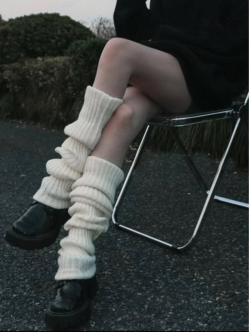 SHEIN Beige Leg Warmers Women s Fashion Watches Accessories