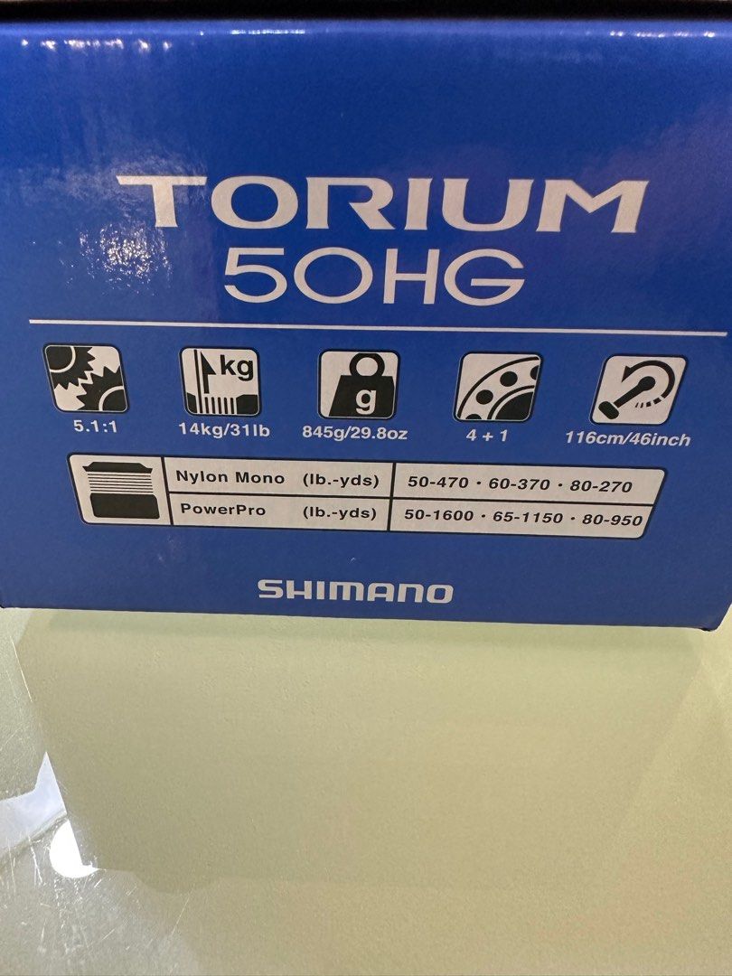 Shimano Torium 50HG, Sports Equipment, Fishing on Carousell