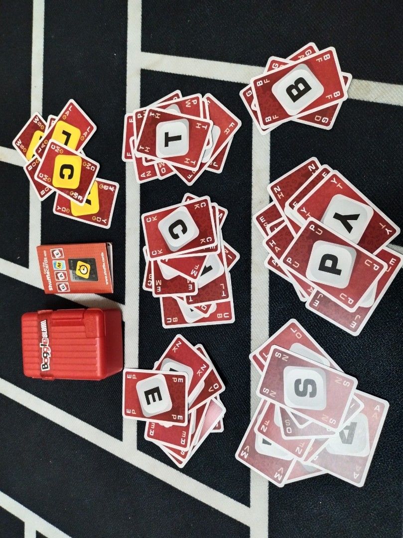 Shuffle Cards Boggle Slam, Hobbies & Toys, Toys & Games on Carousell