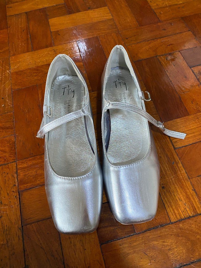 silver mary janes womens