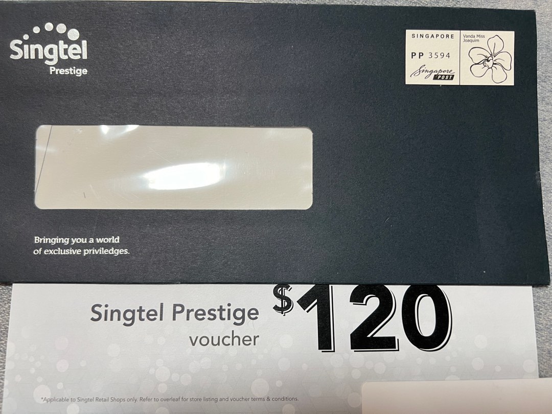 Singtel prestige voucher $120, Tickets & Vouchers, Store Credits on ...