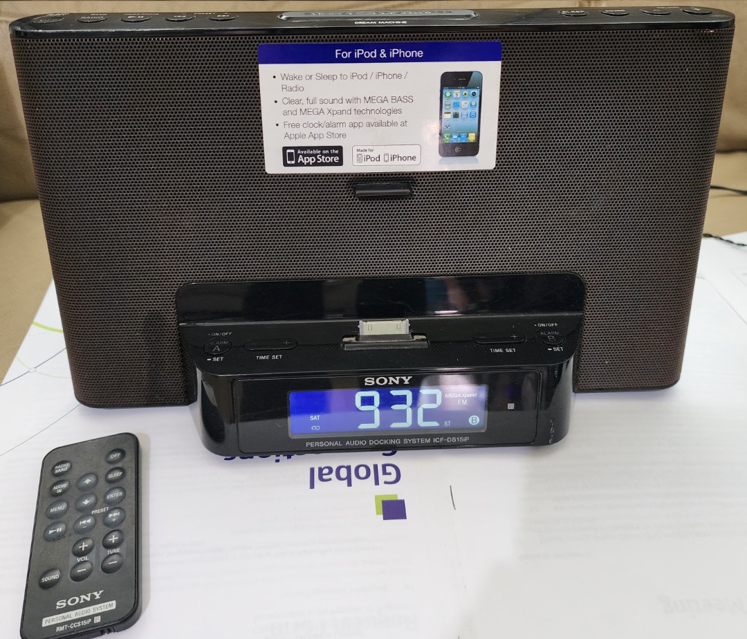 Sony ICFDS15iP Personal Audio Docking System, Audio, Other Audio