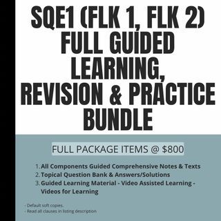 SQE1 FLK 1 FLK 2 ALL IN ONE SOLICITORS QUALIFICATION EXAM COMPREHENSIVE & FULL GUIDED TOPICAL LEARNING, REVISION & PRACTICE BUNDLE|NOTES|INSTRUCTIONAL LEARNING VIDEOS|MOCK EXAM PAPERS|TOPICAL EXAM QUESTION BANK