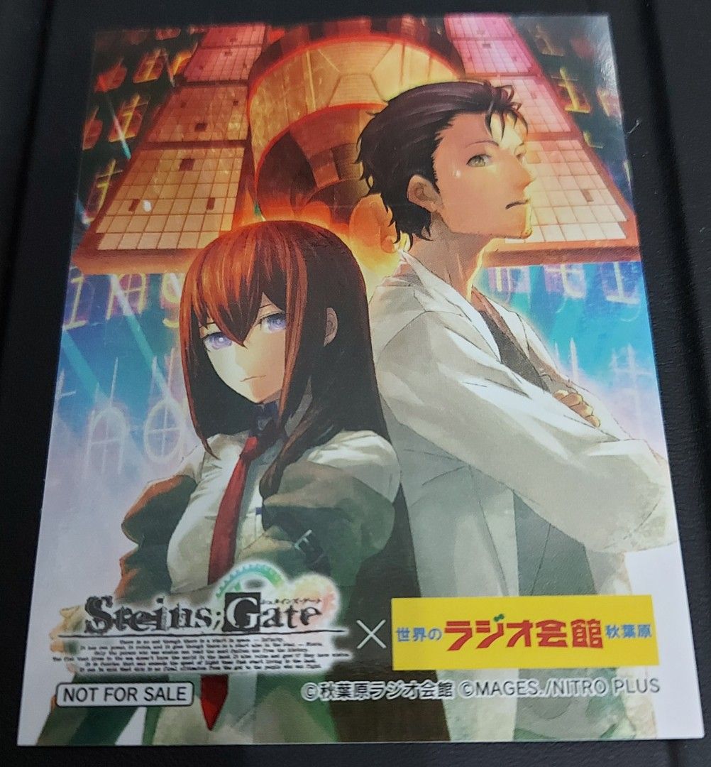 包郵：Steins gate x 秋葉源會館sticker明日方舟貼紙, 興趣及遊戲