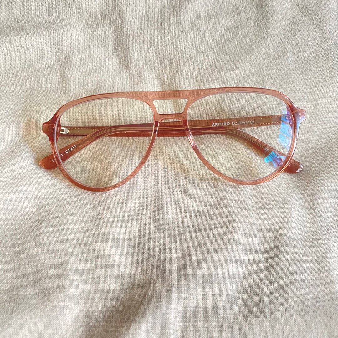 Sunnies Studios / Sunnies Specs Arturo in Rose Water Frames with No