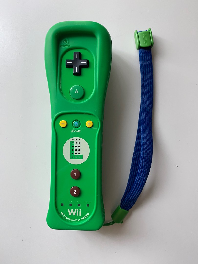 [super rare] Luigi Wii motion plus controller, Video Gaming, Gaming
