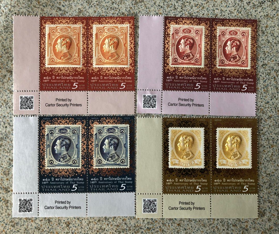 Thailand stamps set , 140th Anniversary of Thai stamp, Hobbies & Toys