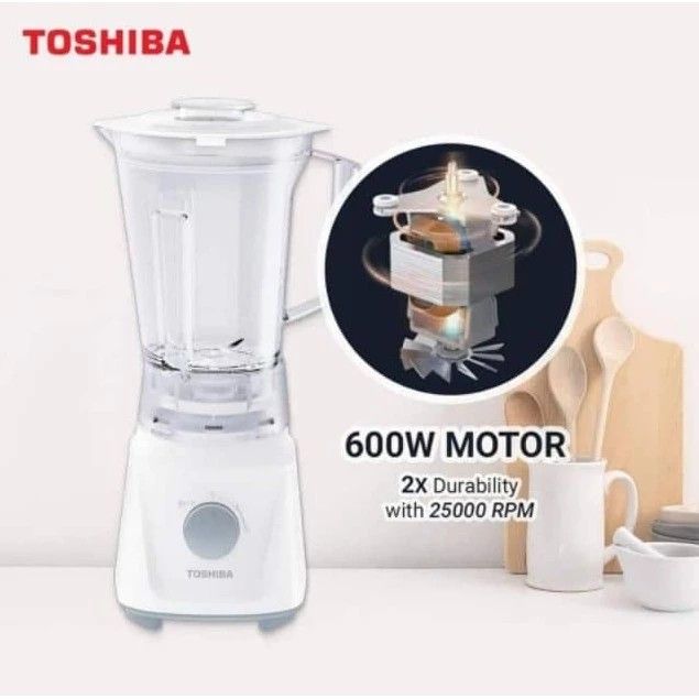 TOSHIBA BLENDER BL60PHNMY BLENDER (600W) 1.5L, TV & Home Appliances