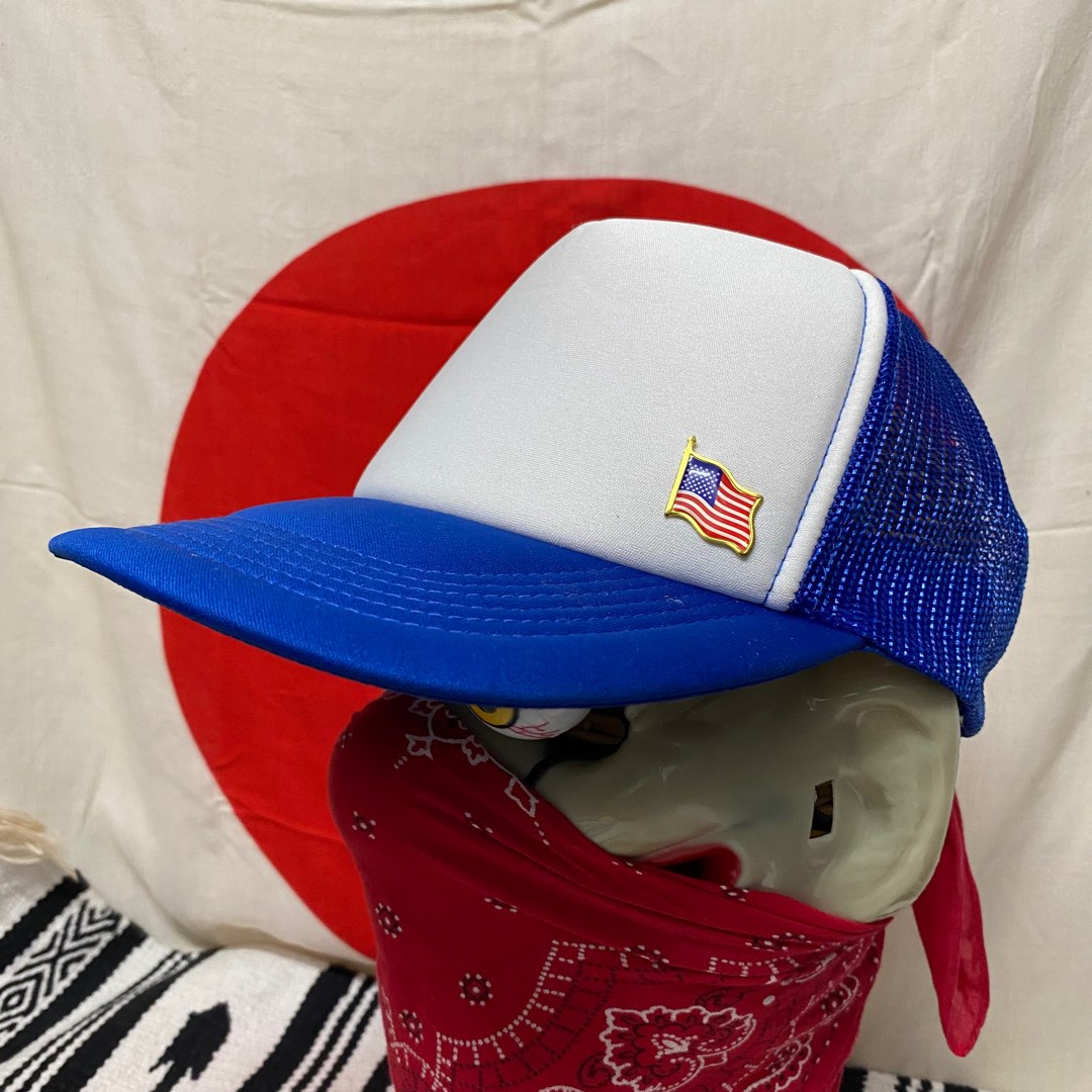 Trucker Cap with USA Flag, Men's Fashion, Watches & Accessories, Cap & Hats  on Carousell