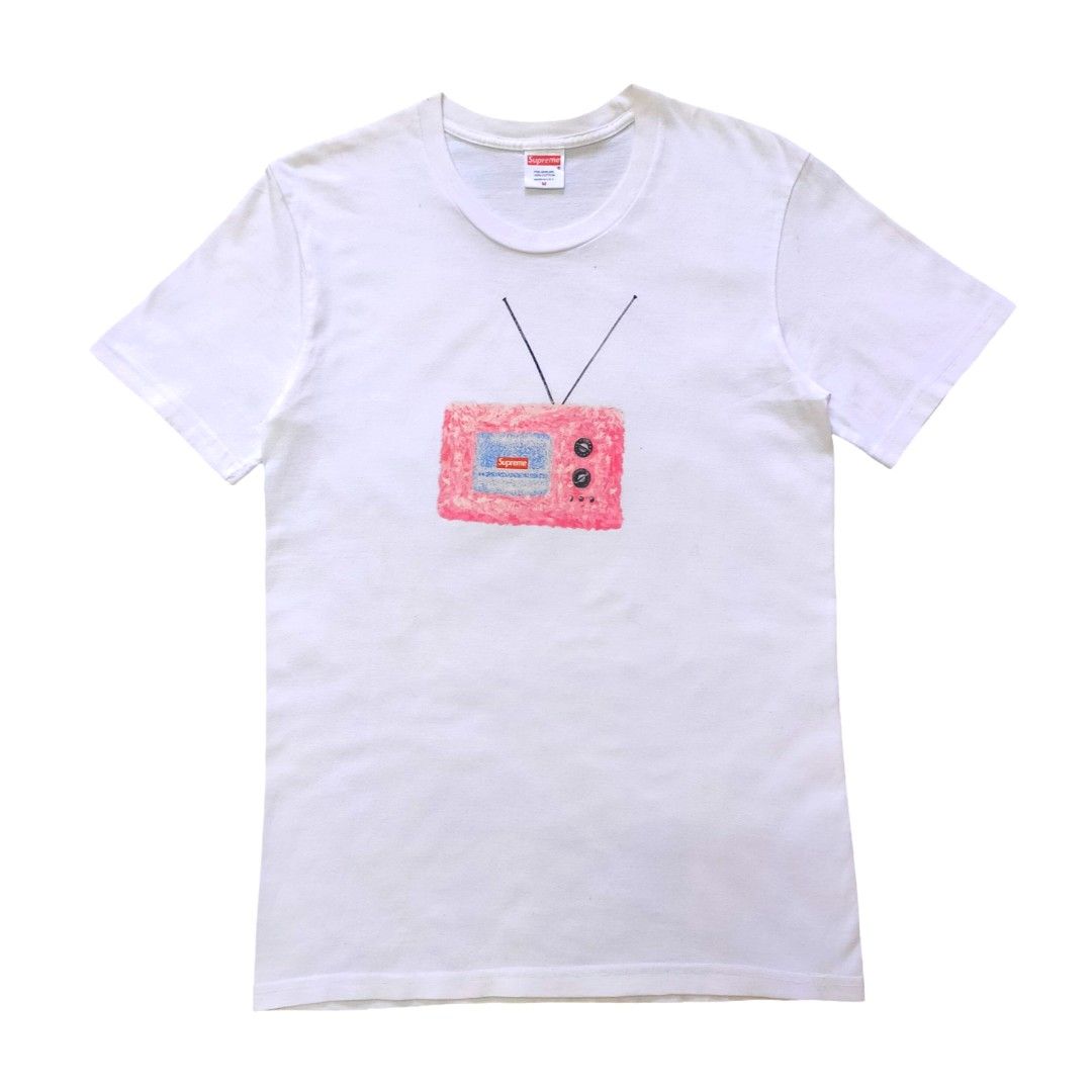 Supreme tv tee grey discount