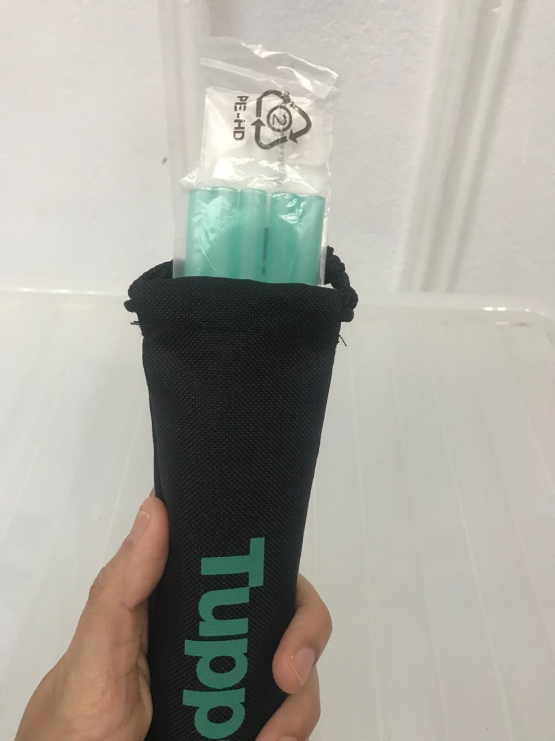 Tupperware Go Eco Straw & Brush Set, Furniture & Home Living