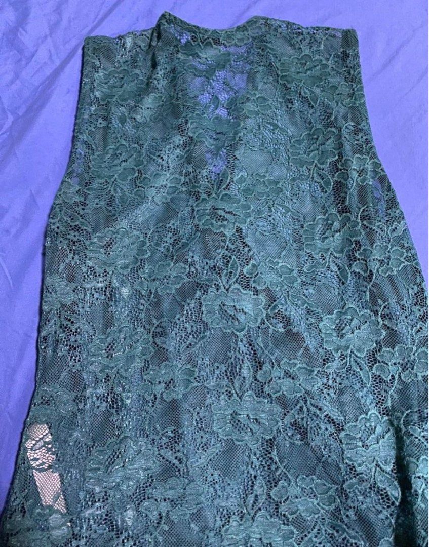 Turquoise lace bodysuit XL (Category: Undergarments & Loungewear) located in Quezon City. Submitted by jbbuen (Listing ID 1260050393, Image 2). Description: Fits XL.
