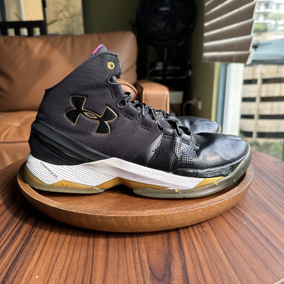 Under Armour Curry Two Elite Black Gold US Men s Size 9