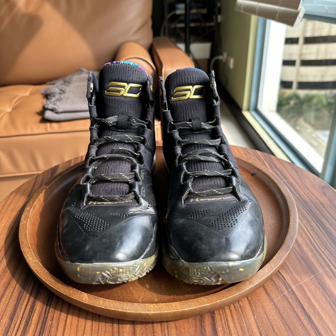 Under armour curry hot sale 2 mens gold