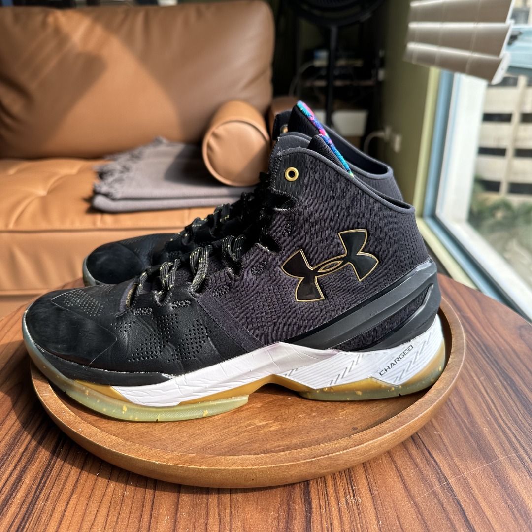 Under Armour Curry Two Elite Black Gold US Men s Size 9