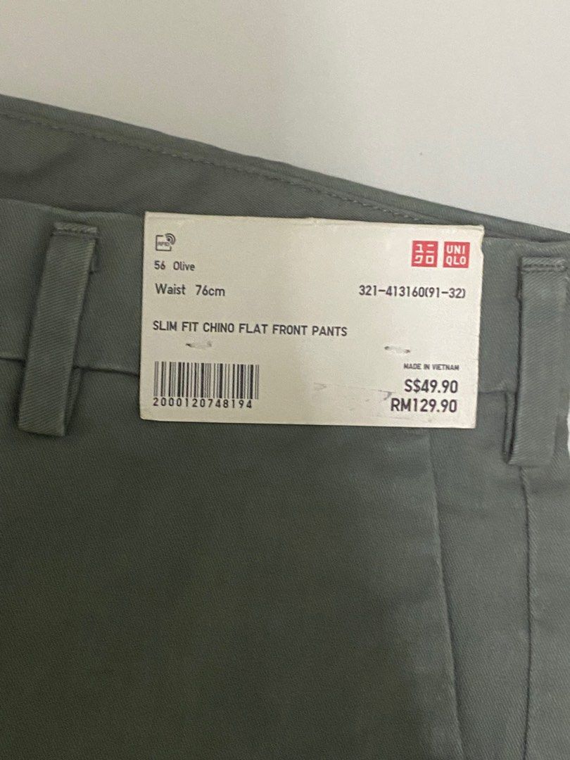 Uniqlo flat cheap front pants