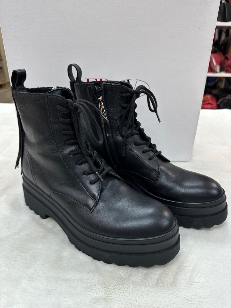 Valentino Red Combat Boot Luxury Sneakers Footwear on Carousell
