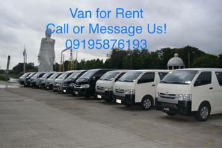 Van Car for rent Makati Cavite Manila brand new units