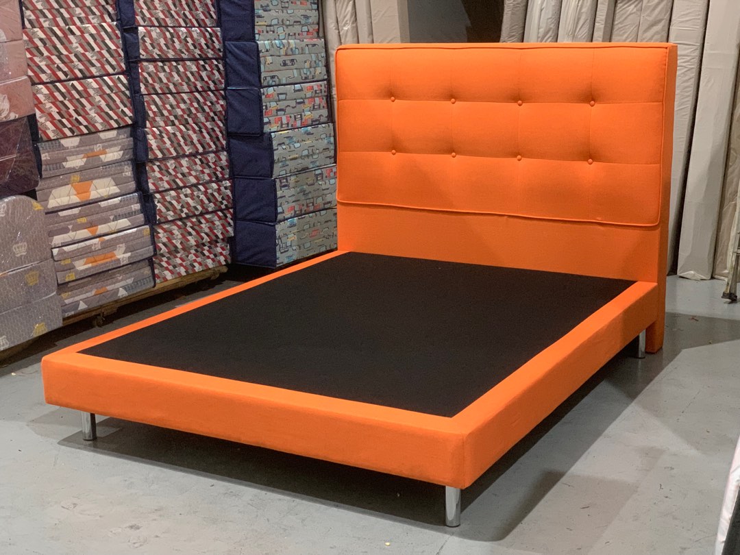 Vibrant Modern Queen Bedframe, Furniture & Home Living, Furniture, Bed