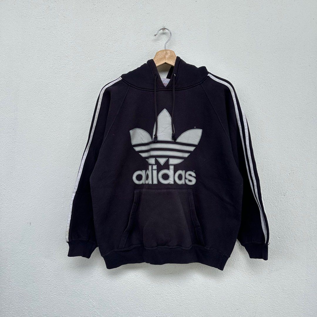 Vintage 90 s Adidas Treefoil Hoodie Men s Fashion Tops Sets