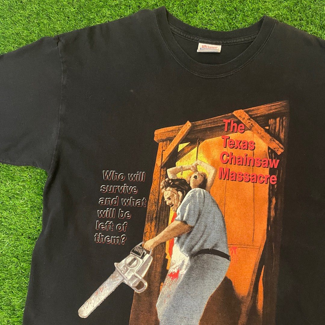 Vintage 90s Texas Chainsaw Massacre Movie Promo Tee, Men's Fashion ...