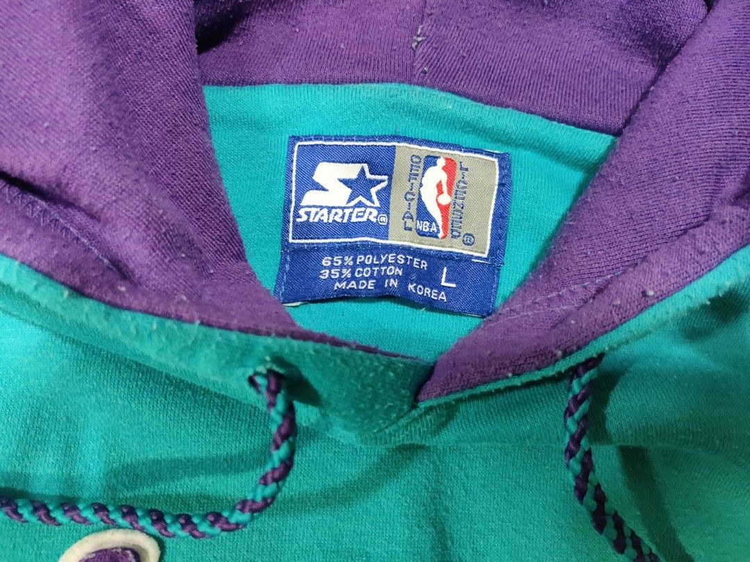 Starter Jersey Shirt Charlotte Hornets Size L NBA Retro 