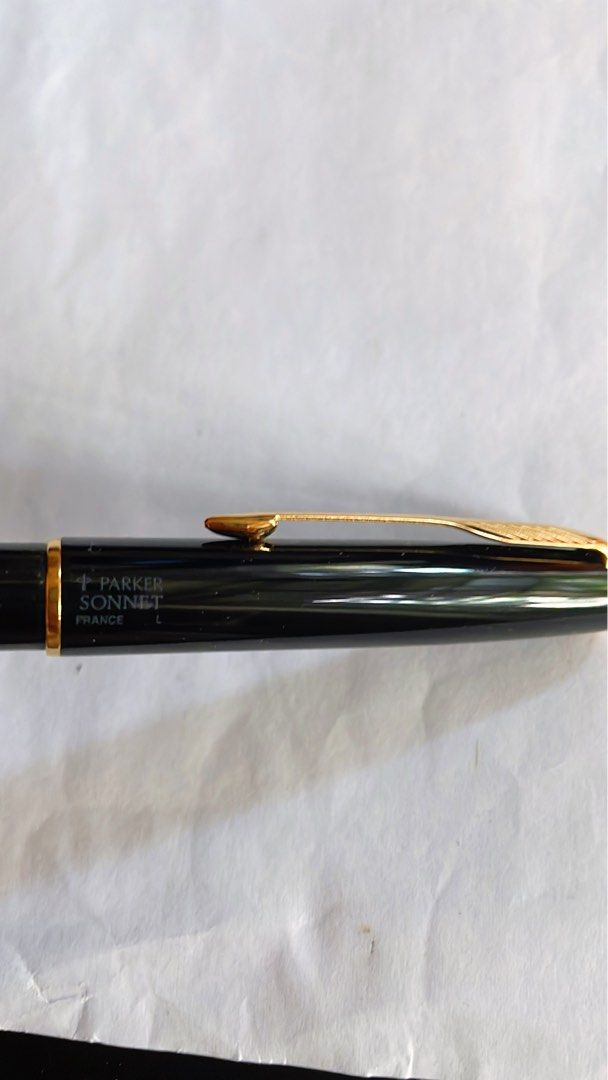 Stylo Parker Sonnet Doué Perlé - Plaqué Argent - Bille/Roller - Neuf Avec écrin