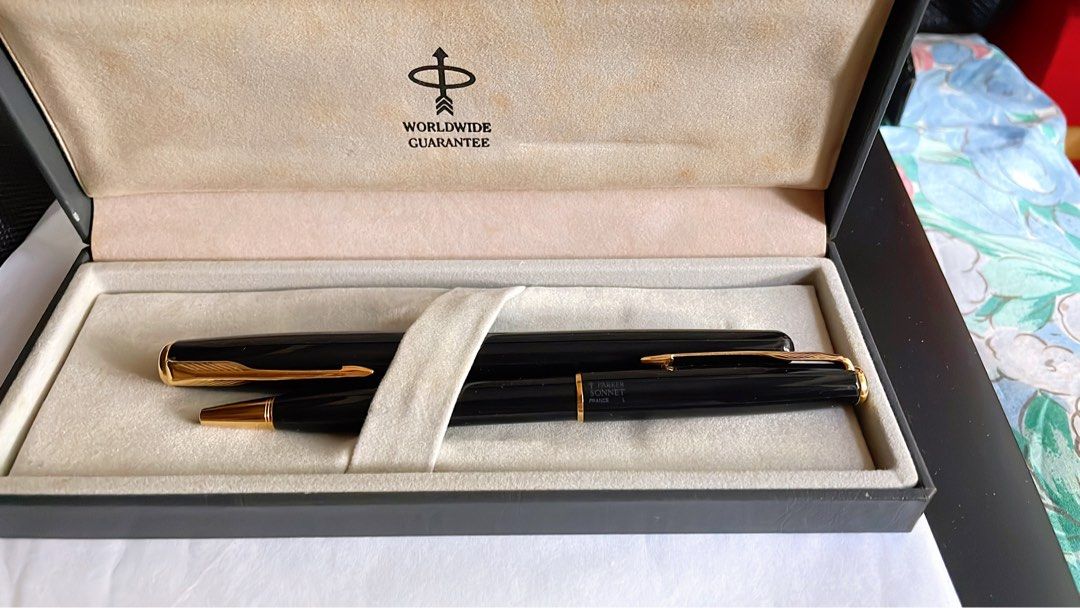Stylo Parker Ancien - Bille/Roller - 13 Cm - Avec Boîte D'origine - Occasion à Réviser