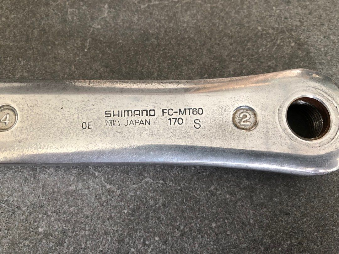 Manivelles De Vélo Shimano Deore DX FC-MT60 – 175 Mm – Aluminium Japon