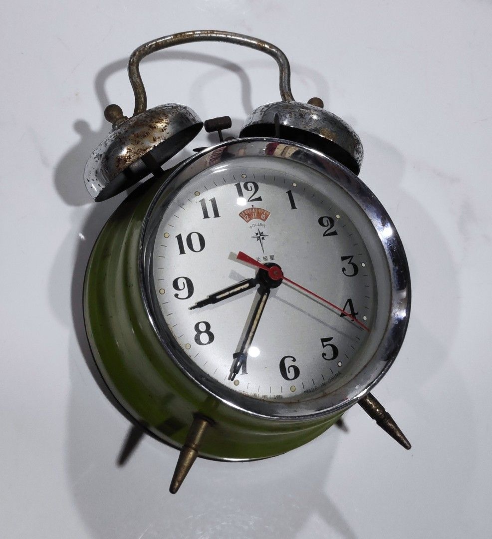 vintage table clock polaris, Hobbies & Toys, Collectibles & Memorabilia