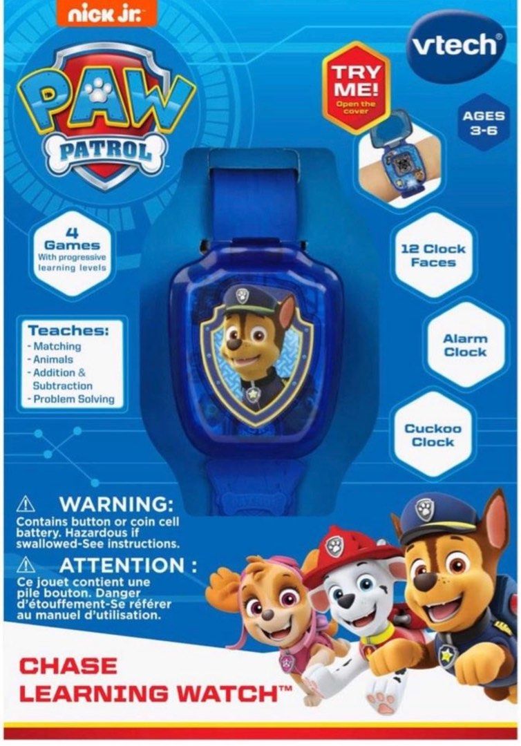 Vtech paw patrol chase learning watch new arrivals