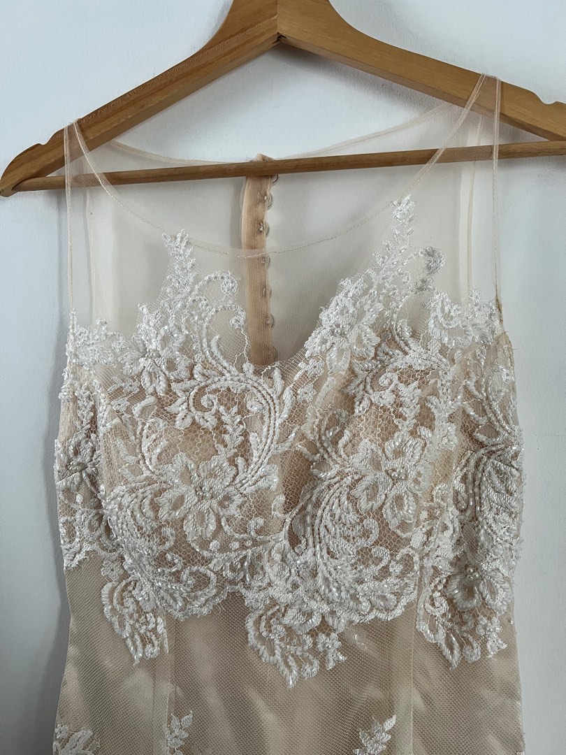 Wedding dress brokat sales
