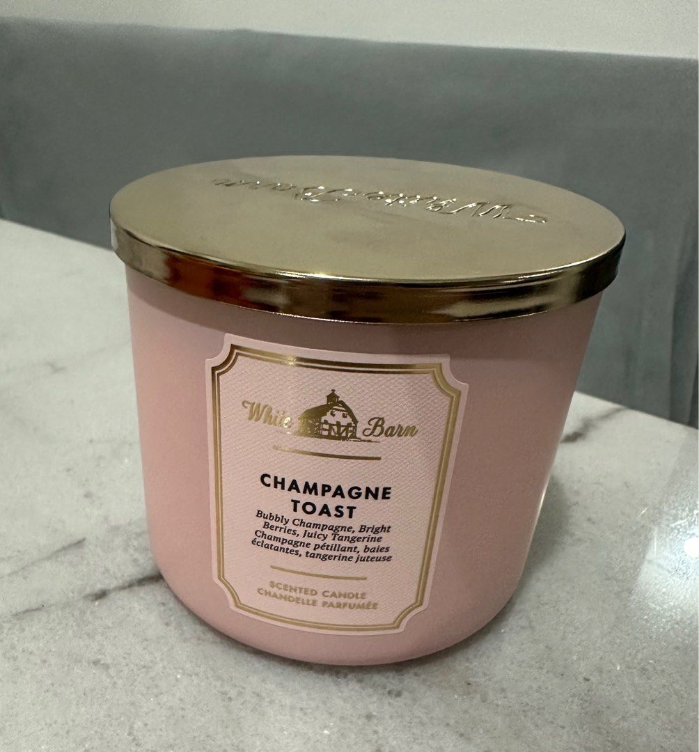 White Barn Champagne Toast Scented Candle Bath & Body Works Gift