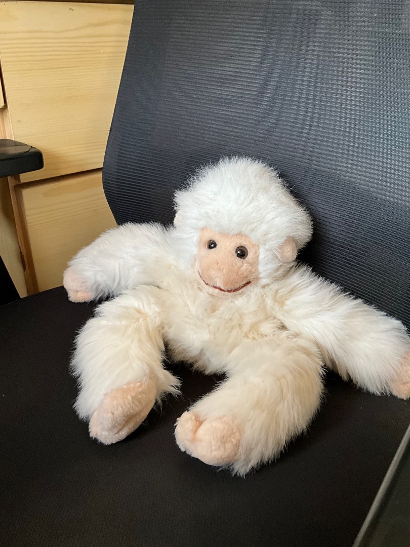 White monkey on sale stuffed animal