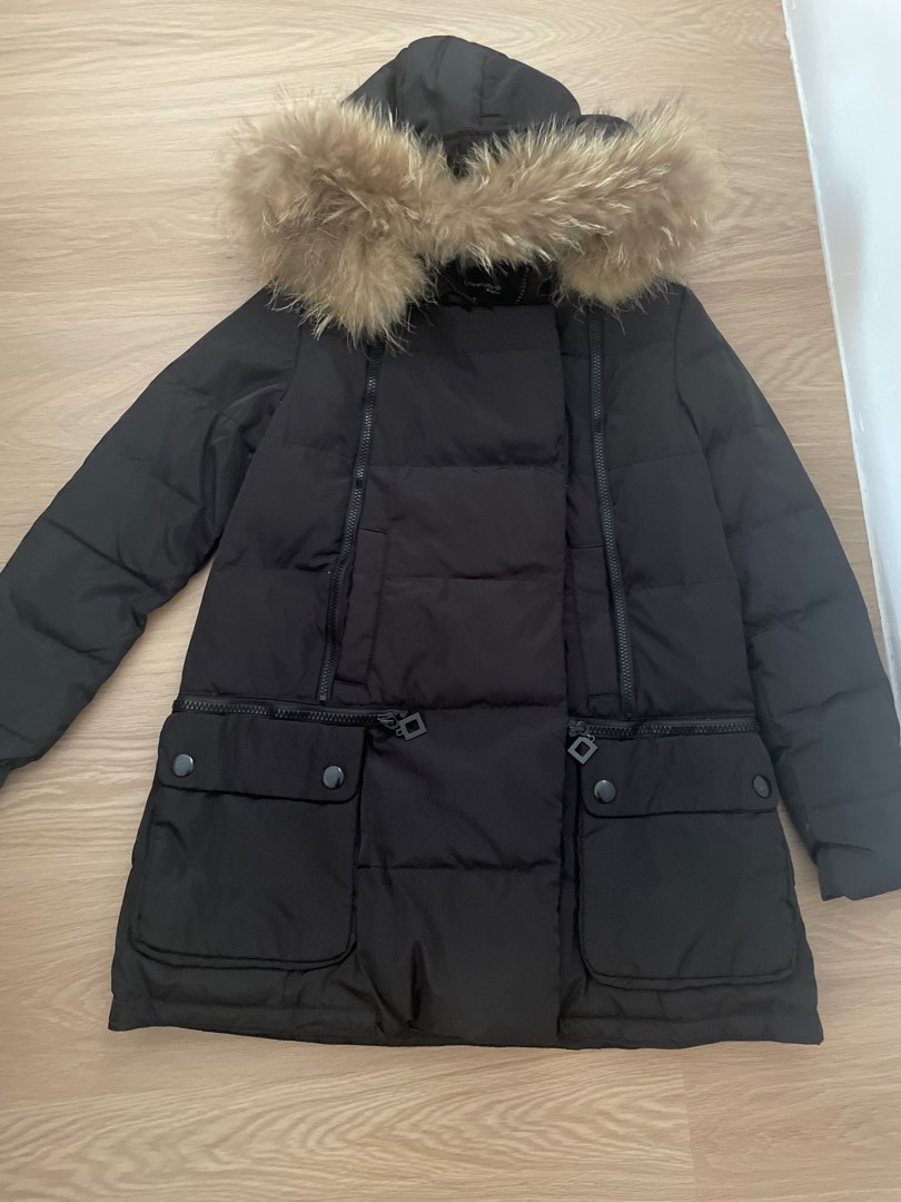 Down feather jacket womens best sale