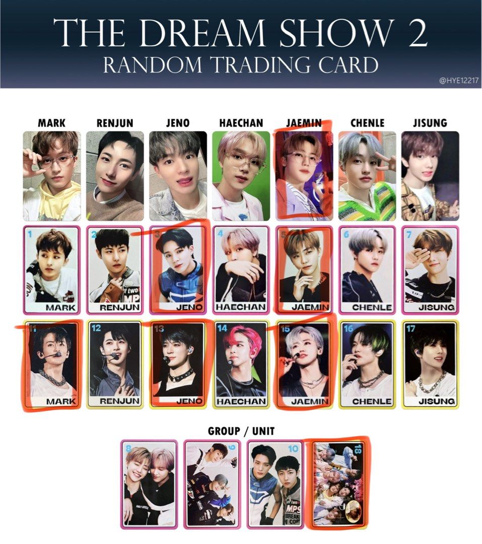 NCT DREAM THE DREAM SHOW ヘチャン トレカ WTT] NCT DREAM - THE DREAM SHOW 2 TRADING CARDS, Hobbies & Toys