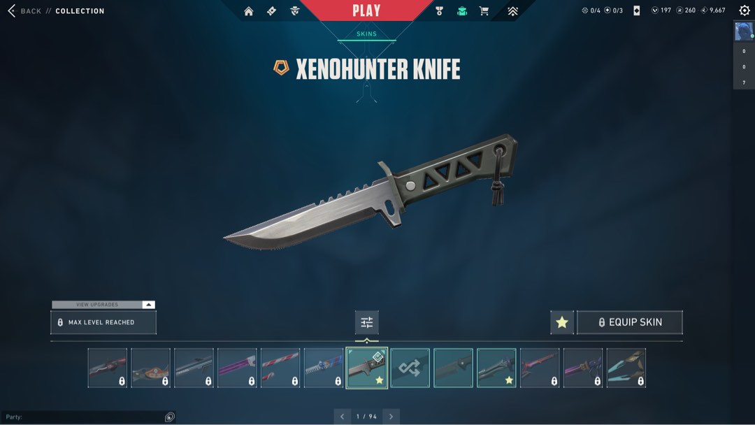 Xeno Knife+Reaver Knife Budget Valorant Account PRX Something