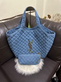 YSL Icare Quilted leather Tote bag ❤️W/dust bag, Luxury, Bags & Wallets on  Carousell