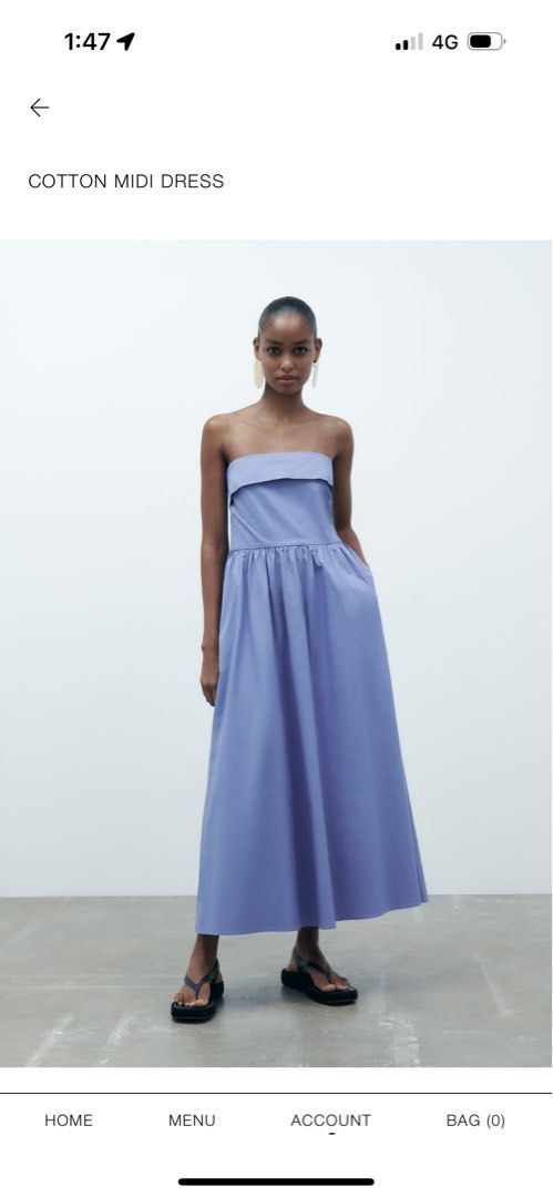 Zara blue dress, Women's Fashion, Dresses & Sets, Dresses on Carousell